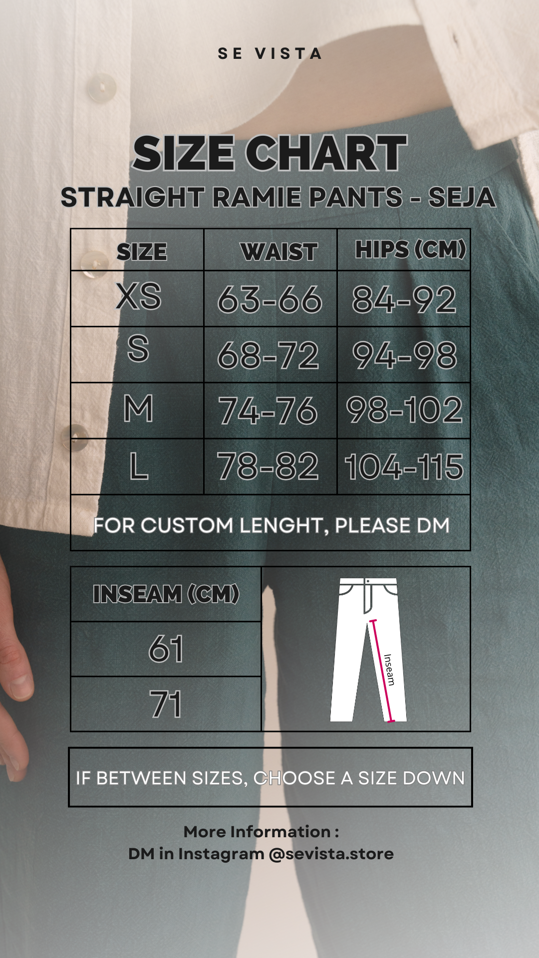 Straight Ramie Pants for Men