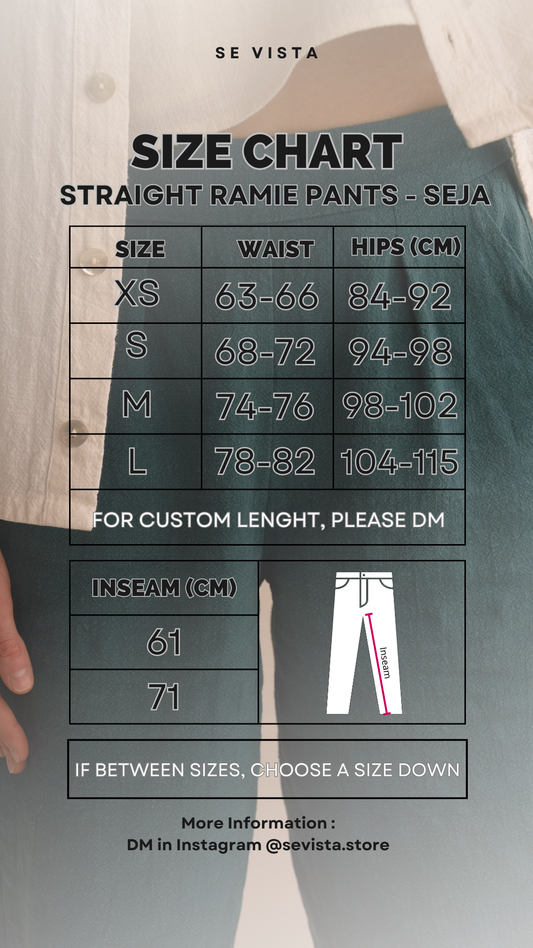 Straight Ramie Pants - Archive