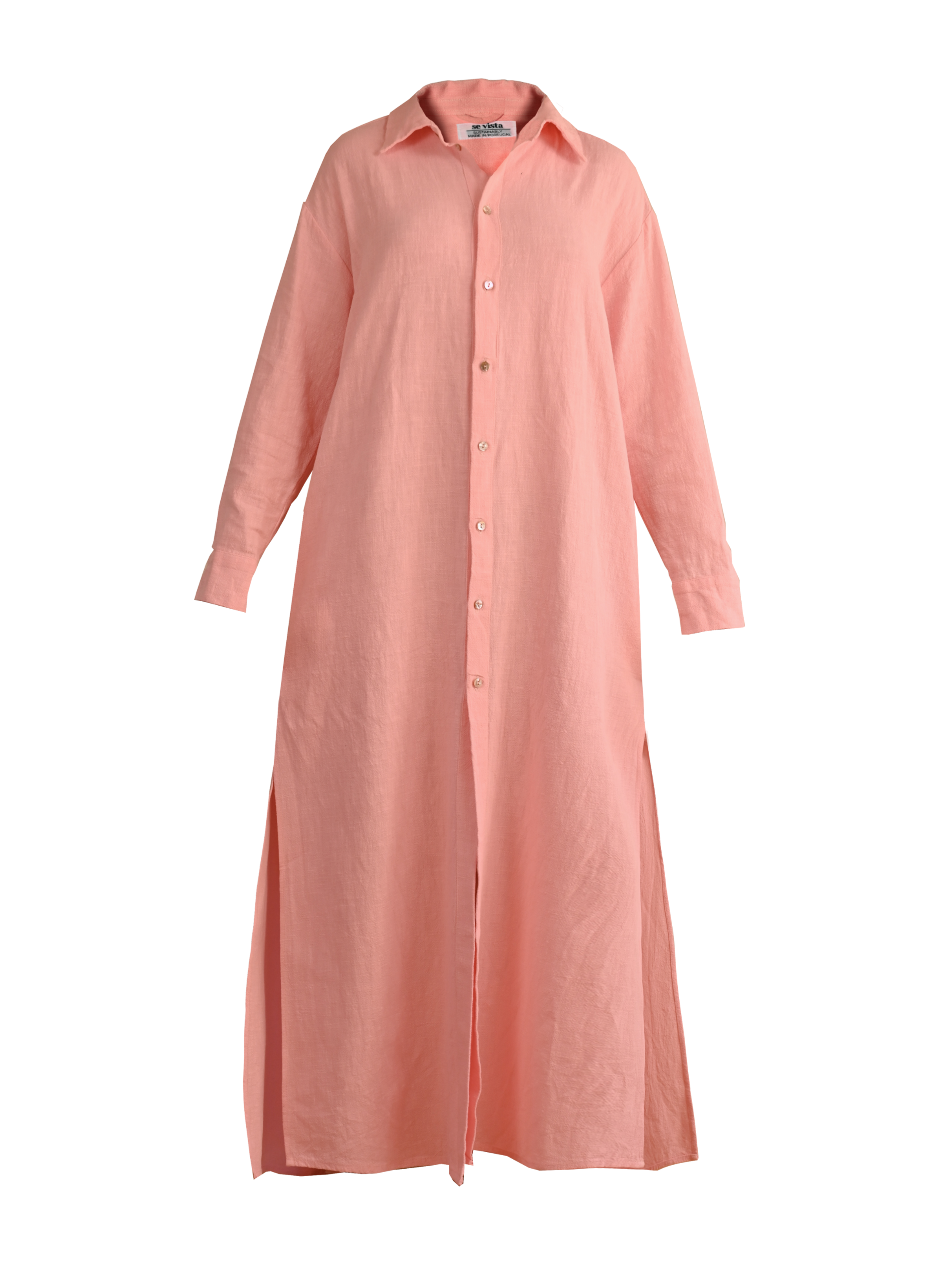 ramie shirt dress Almais, Sacha floral ramie shirt dress, Women, Blue, US 4, Dresses, Materialmix
