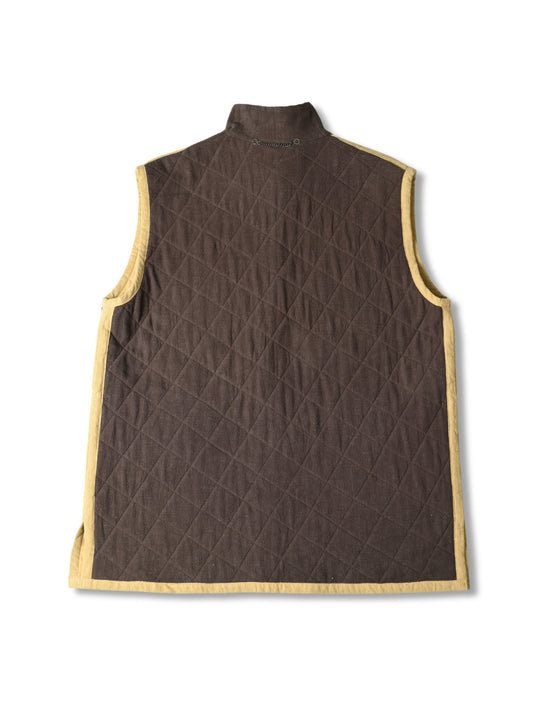 Ramie and Cotton Quilted Vest