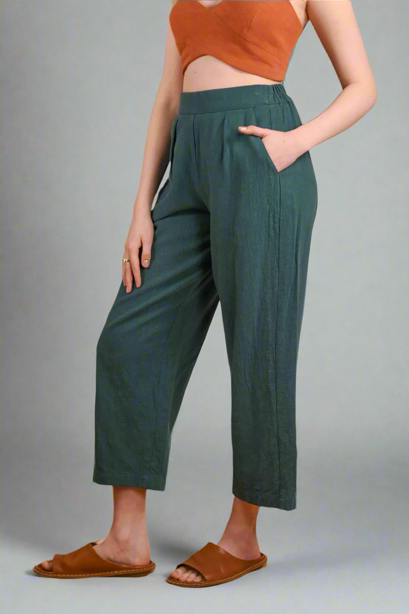 Straight Ramie Pants - SEJA