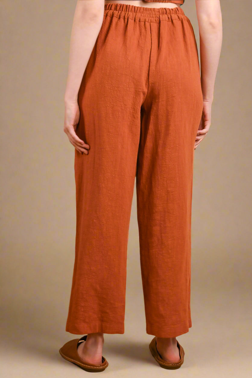 Straight Ramie Pants - SEJA