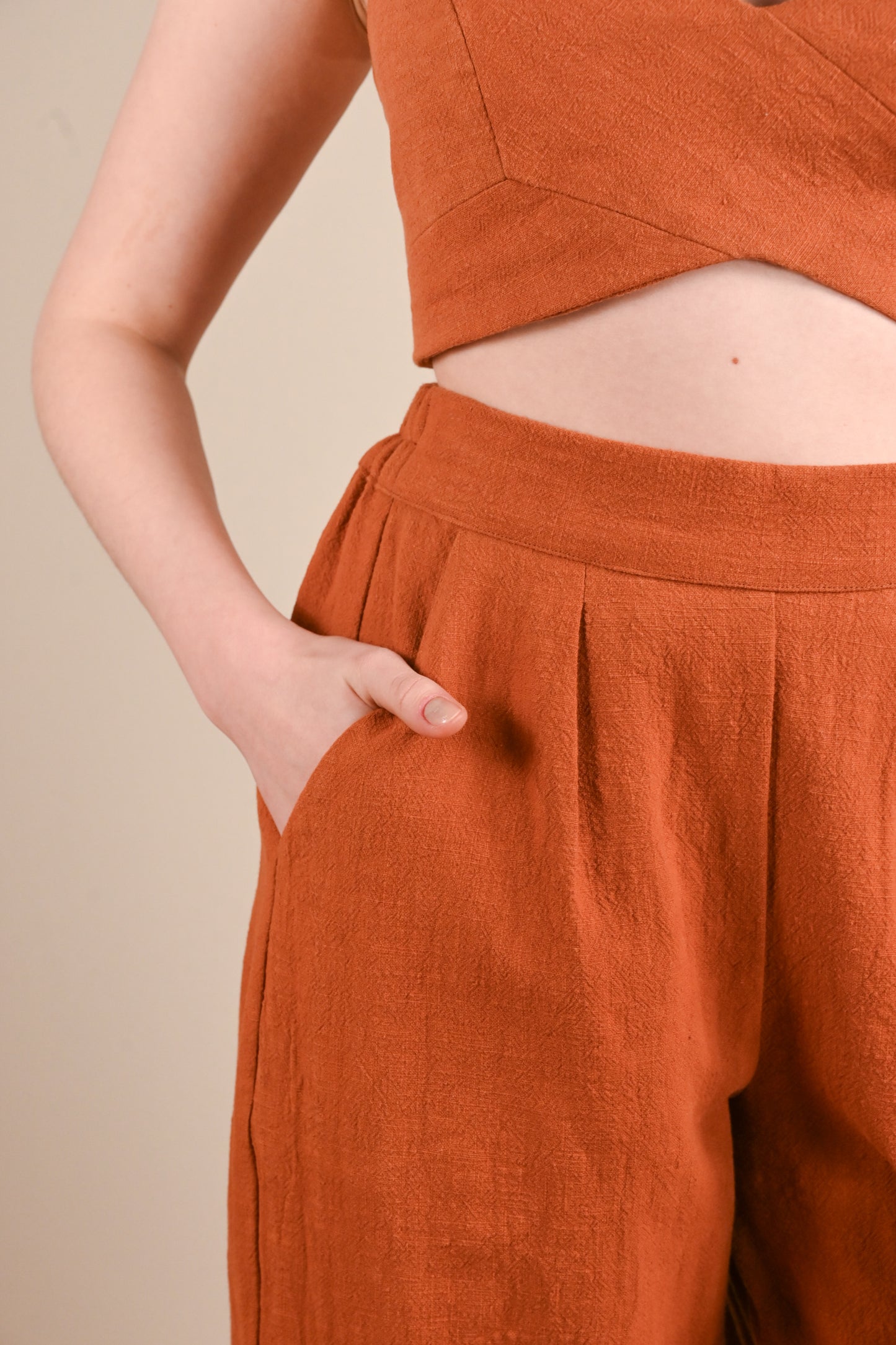 Straight Ramie Pants - SEJA