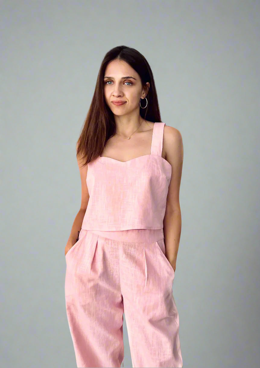 Straight Ramie Pants - Archive