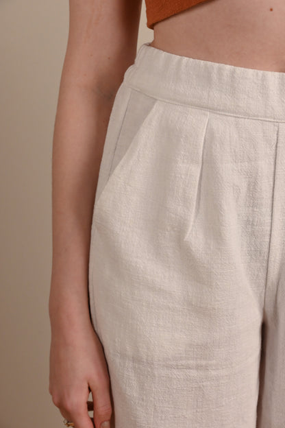 Straight Ramie Pants - SEJA