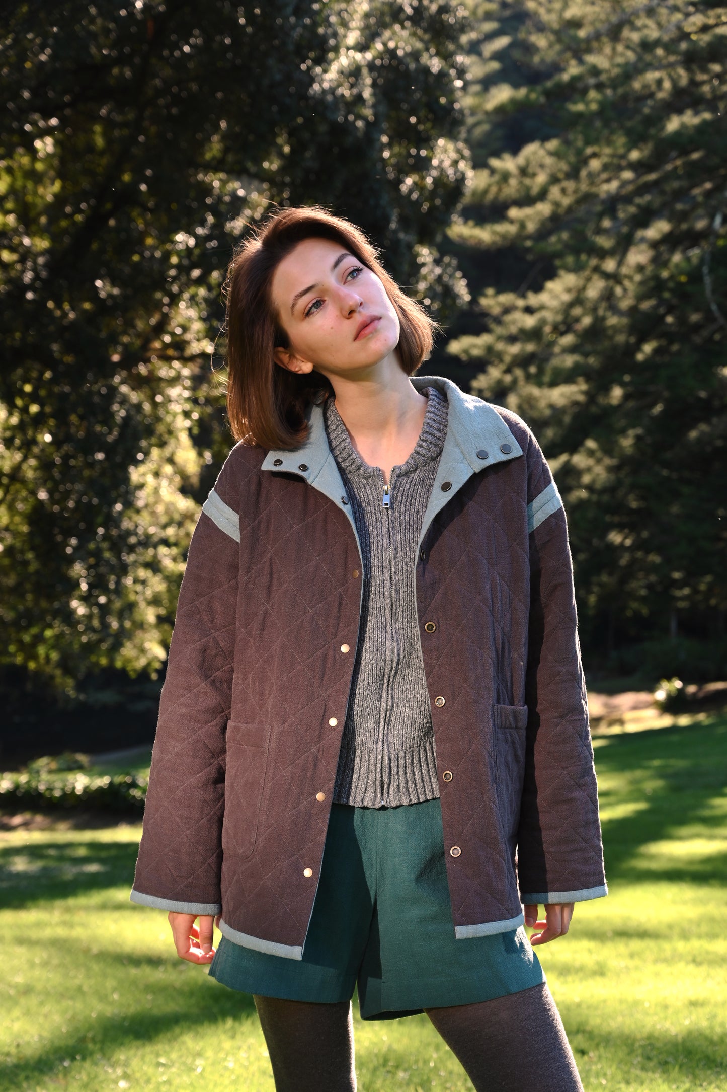 Ramie and Cotton Quilted Jacket