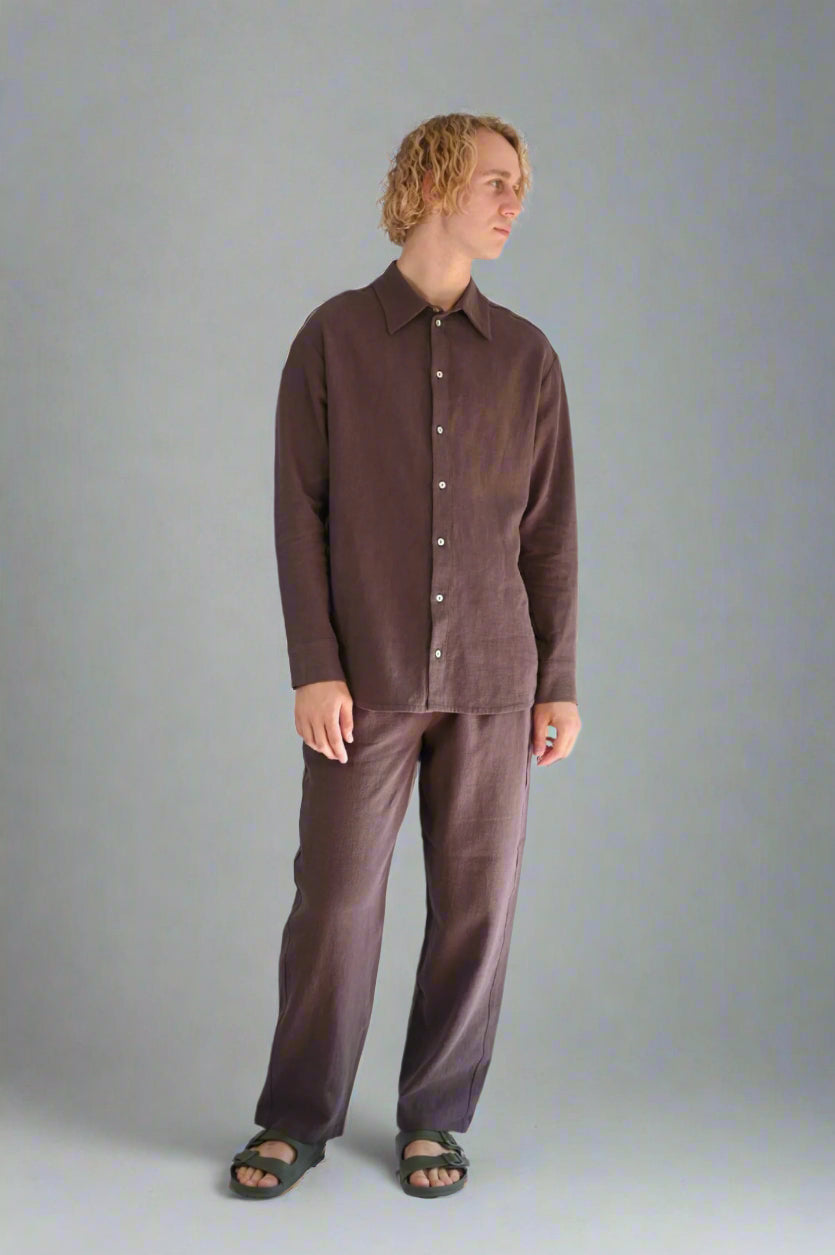 Straight Ramie Pants - SEJA
