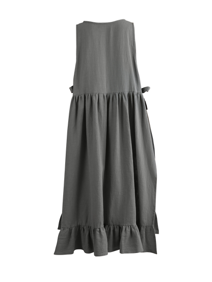Ramie Apron Dress