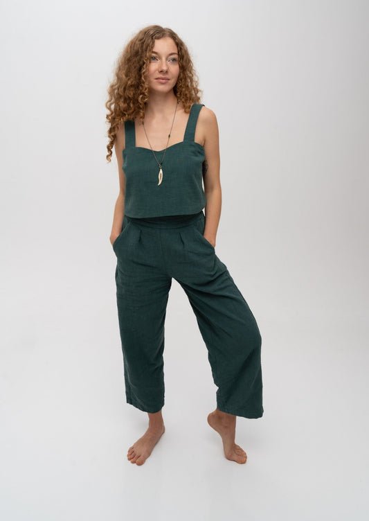 Straight Ramie Pants - SEJA