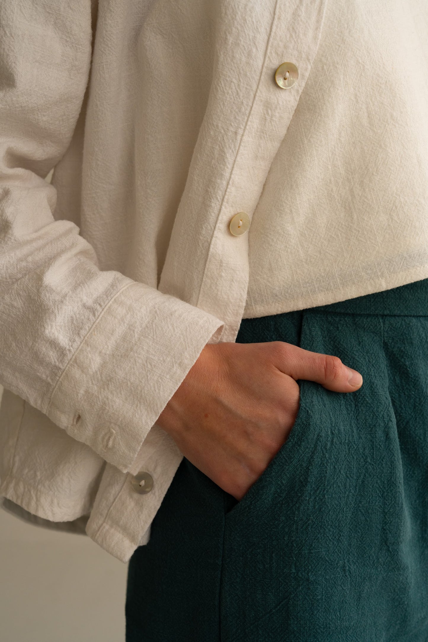 Straight Ramie Pants - Archive