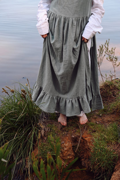 Ramie Apron Dress