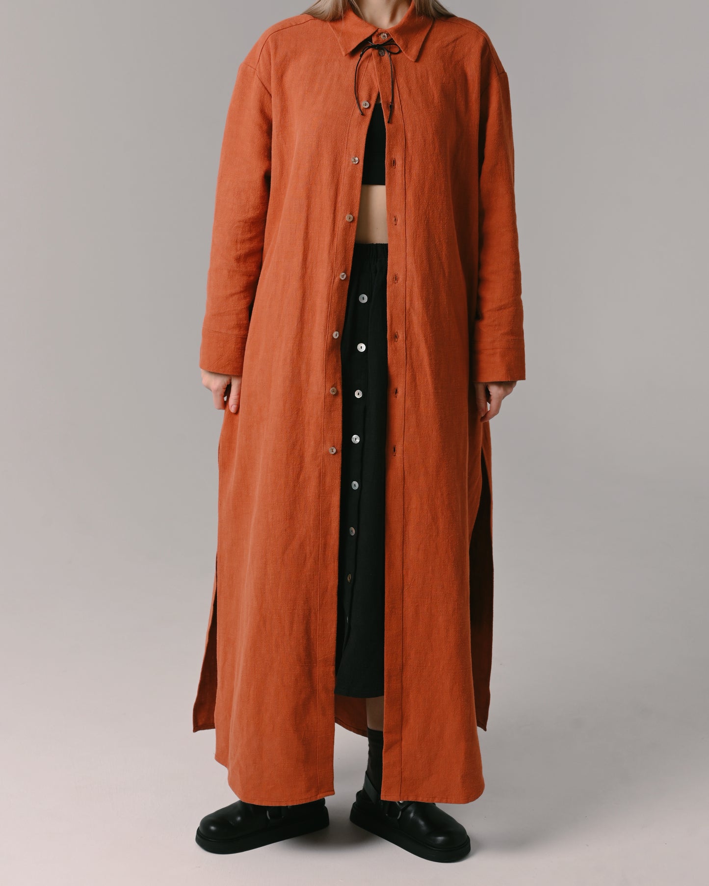 Ramie Shirt-Dress